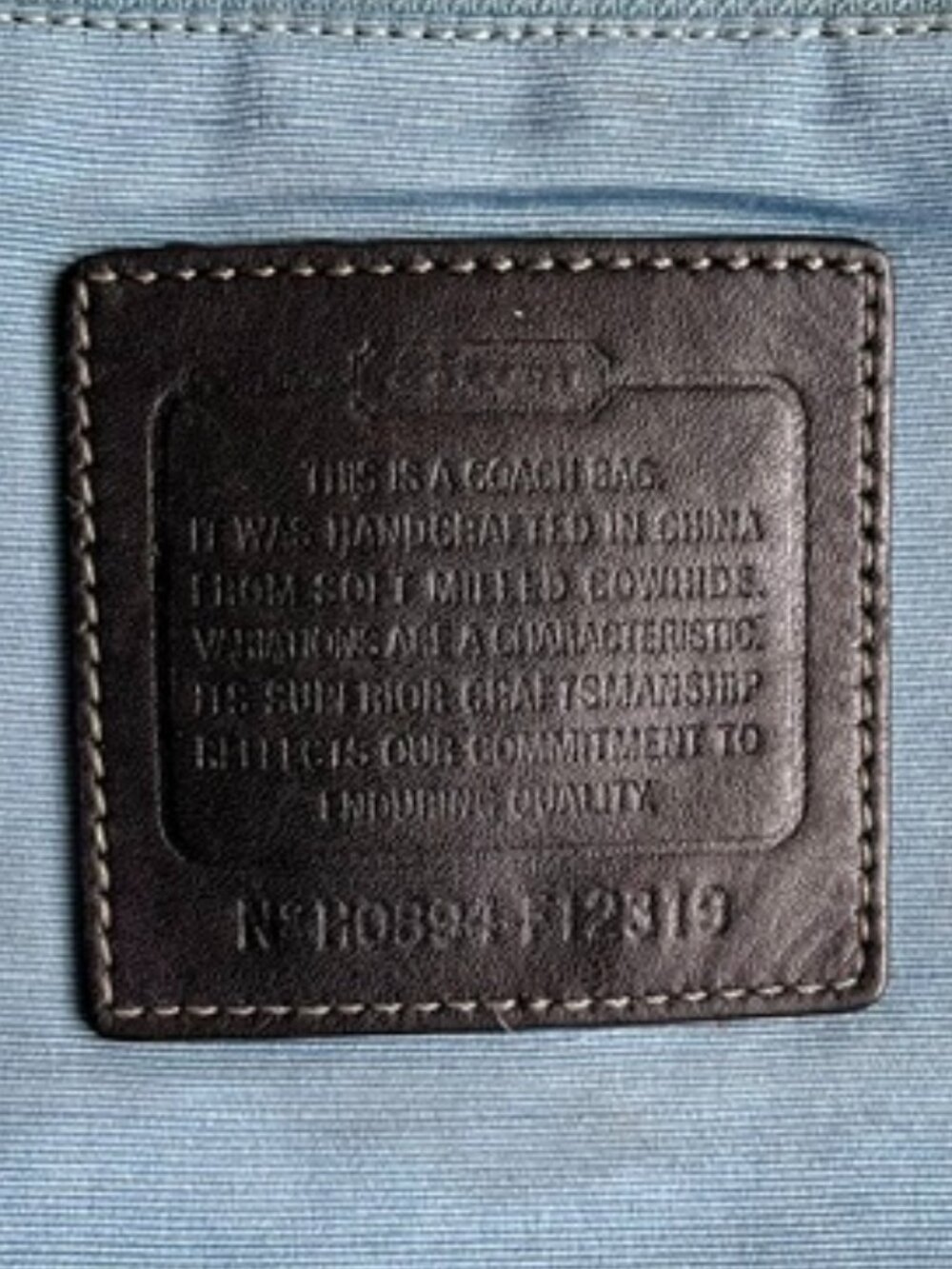 Coach Black Pebbled Black Leather Crossbody Bag - Picture 8 of 10